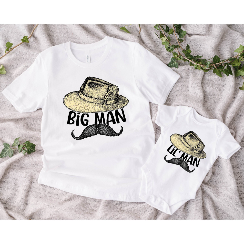 Bigman and Lilman Shirt , Father and Son Matching Shirts, Fathers Day Gifts from Son, Fathers Day Shirt Dad and Son, Dads Little Man Tshirt.jpg