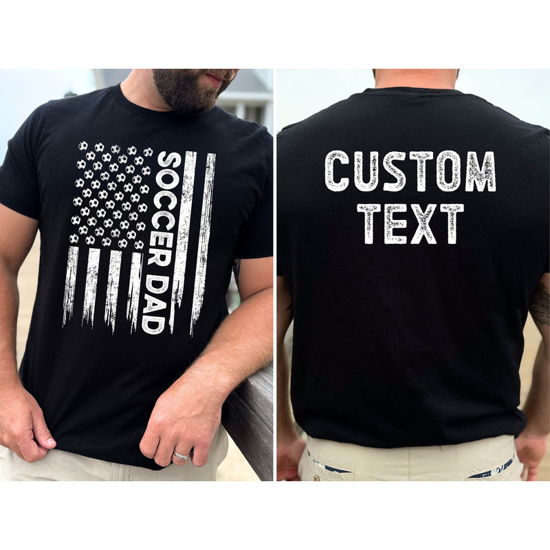 Custom Soccer Shirt , Personalized Name and Number Soccer Dad Shirt , Football Lovers Dad Gift ,Gift for Dad , Custom Football Team Shirt.jpg