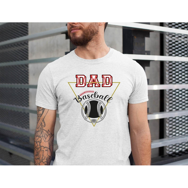 Dad Baseball Shirt, Custom Baseball Tshirt, Fathers Day Shirt for Baseball Dad, Baseball Dad Custom Name, Personalized Baseball Tee.jpg