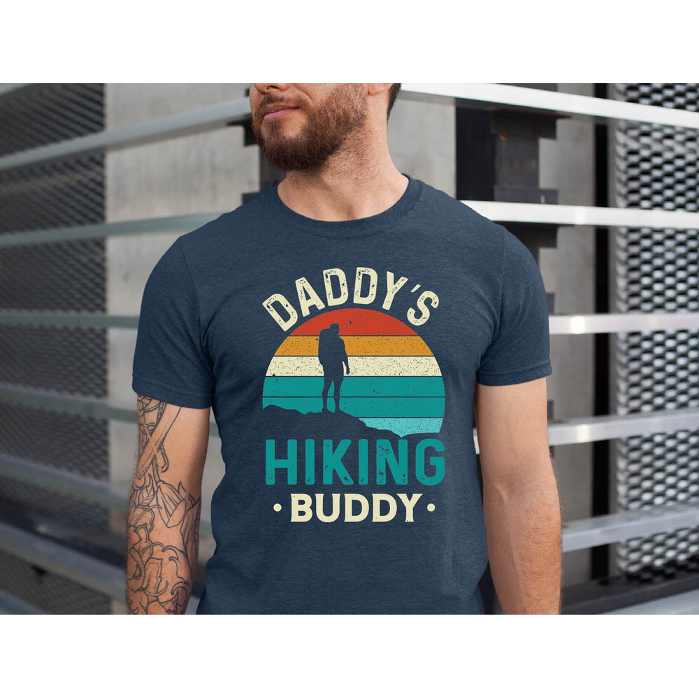 Daddy's Hiking Buddy Shirt, Father's Day Tshirt, Hiking Dad Gift Tee.jpg