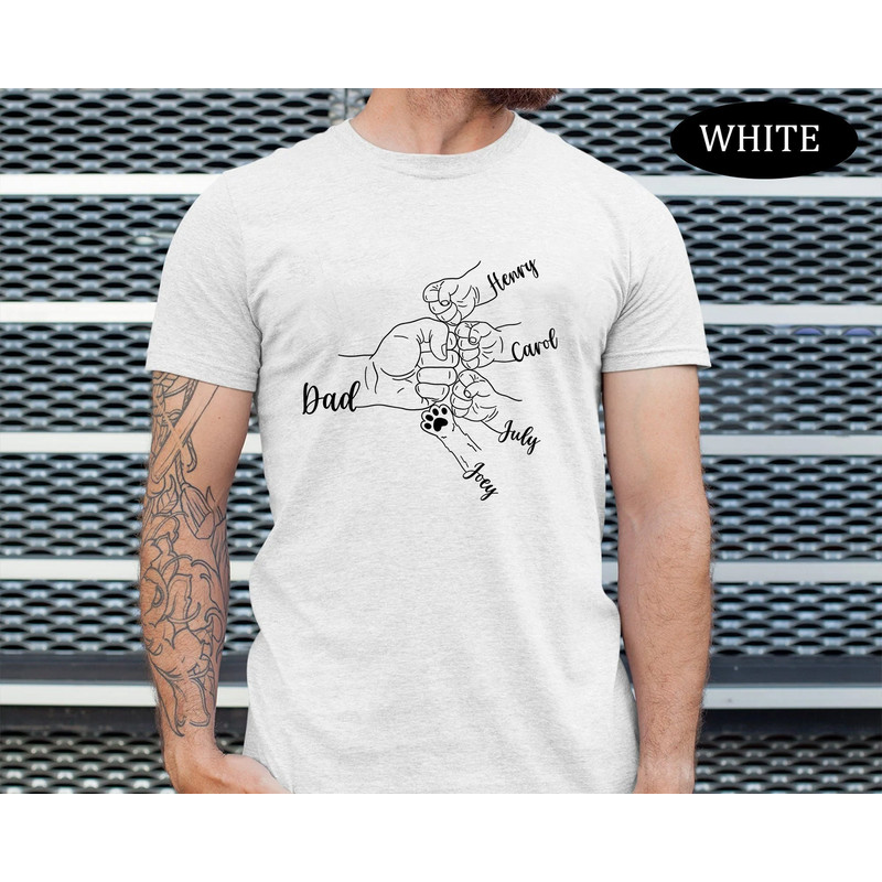 Personalized Dad Shirt, Custom Dad Shirt with Kids Name and Pet, Fathers Day Gift from Kids, Gift for Dad, Daddy Shirt, Dad Birthday Gift.jpg