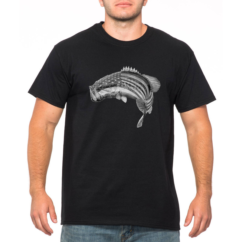 Fishing T Shirt. Fishing Mens Tee shirt, Funny Father's Day Shirt. Father's Day Gift Idea. Christmas Gift. USA flag tshirt. USA Fishing tee.jpg