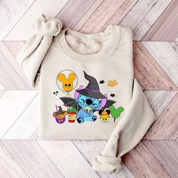 disney halloween sweatshirt,scary stitch shirt,halloween costume,halloween women's tee,funny stitch shirt,disney vacatio