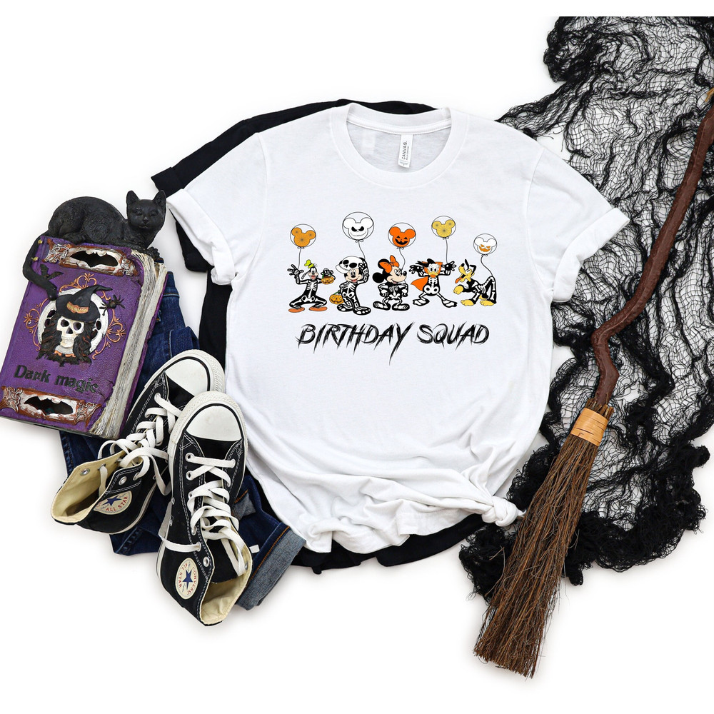Disney Hallowen Shirt, Disneyland Skeleton Shirt, Birthday Halloween Tee, Family Matching Halloween Shirts, Spooky Disneyworld, Custom Tee.jpg