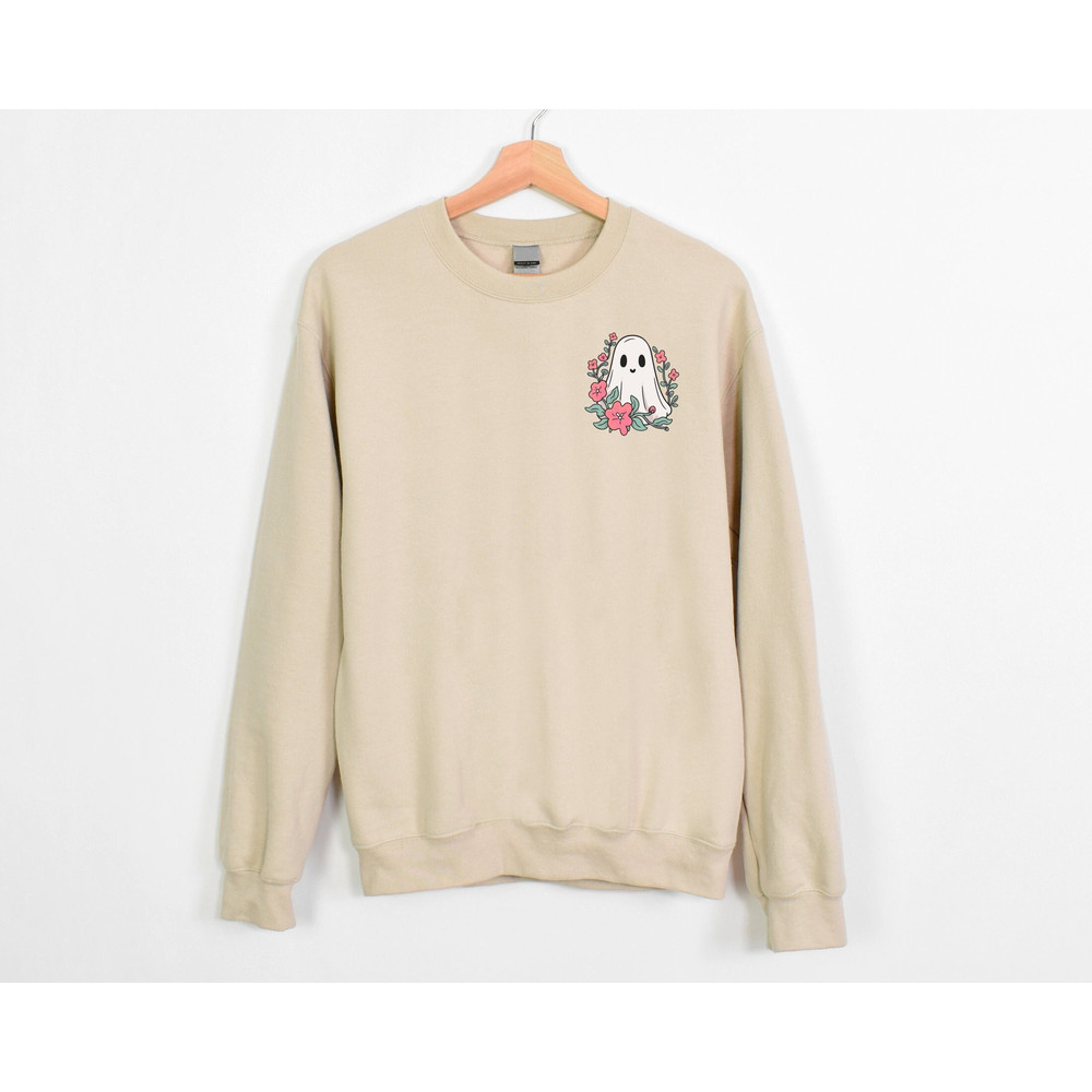 Flower Ghost Halloween Pocket Size Sweatshirt,Halloween Shirt,Vintage Ghost Shirt,Spooky Fall Mom Shirt,Cute Floral Ghost Shirt,Vintage Tee.jpg