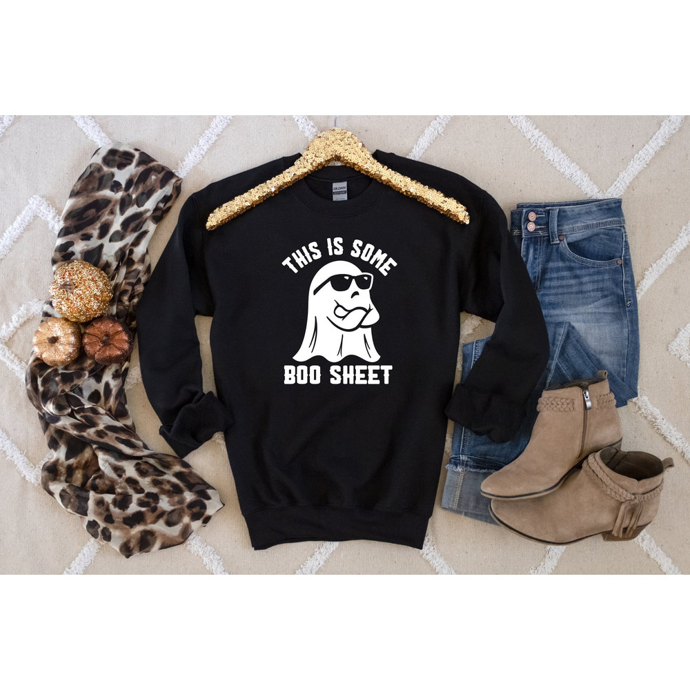 Halloween Sweatshirt, This is Some Boo Sheet Shirt, Halloween Ghost Shirt, Funny Halloween Shirt, Spooky Season Shirt, Funny Boo Ghost Shirt.jpg