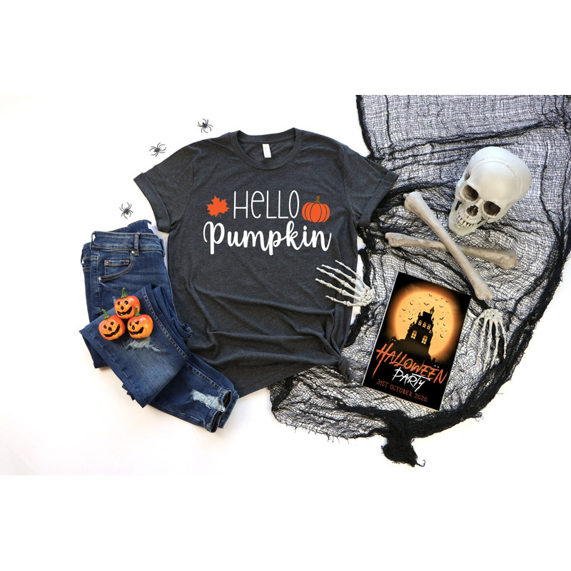 Hello Pumpkin Shirt, Halloween Shirt, Fall Shirt, Pumpkin T-Shirt, Fall Shirt for Women, Fall Vibes Shirt, Halloween Sweatshirt, Pumpkin Tee.jpg