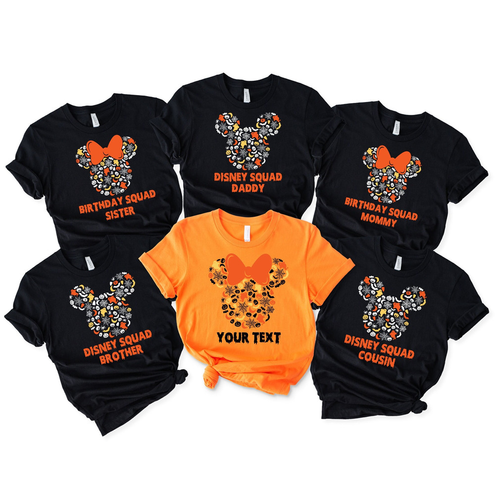 Personalized Disney Halloween Family Shirt, Custom Disney Family Shirt, Disney Squad Halloween Shirt, Disney Custom Mickey And Minnie Shirt.jpg