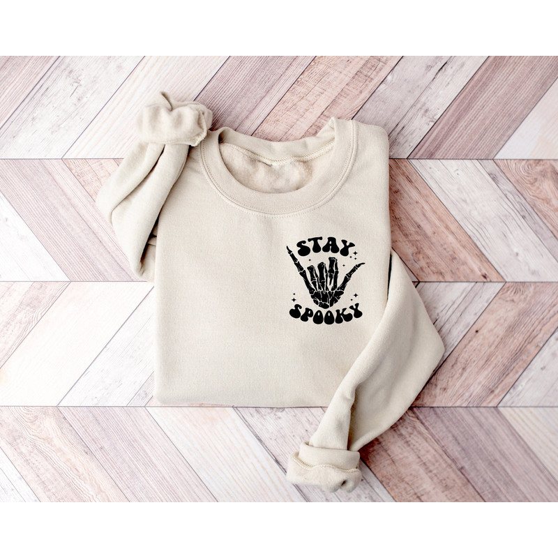Stay Spooky Skeleton Hands Pocket Size Sweatshirt,Halloween Shirts,Skull Shirt,Spooky Season,Womens Halloween Shirt,Skeleton Halloween Shirt.jpg