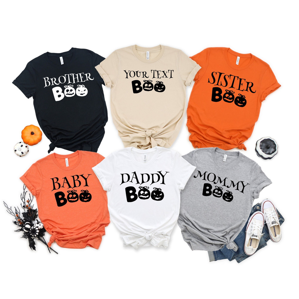 Custom Family Halloween Shirt, Boo Family Halloween Shirts, Matching Family Halloween Shirts, Halloween Shirt, Mommy and Me Halloween Shirt.jpg