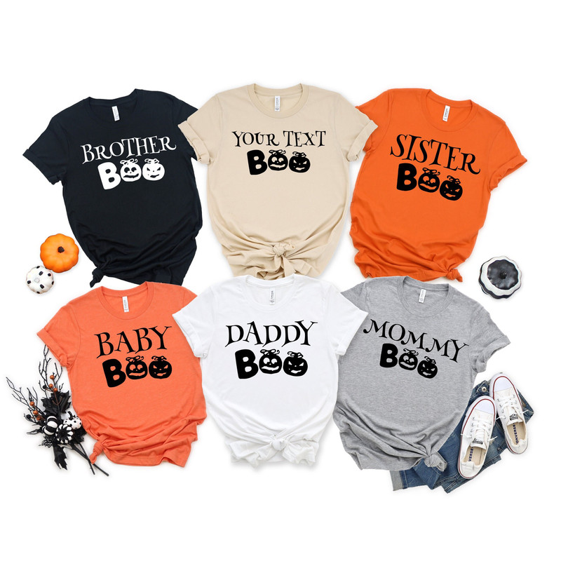 Custom Family Halloween Shirt, Boo Family Halloween Shirts, Matching Family Halloween Shirts, Halloween Shirt, Mommy and Me Halloween Shirt.jpg