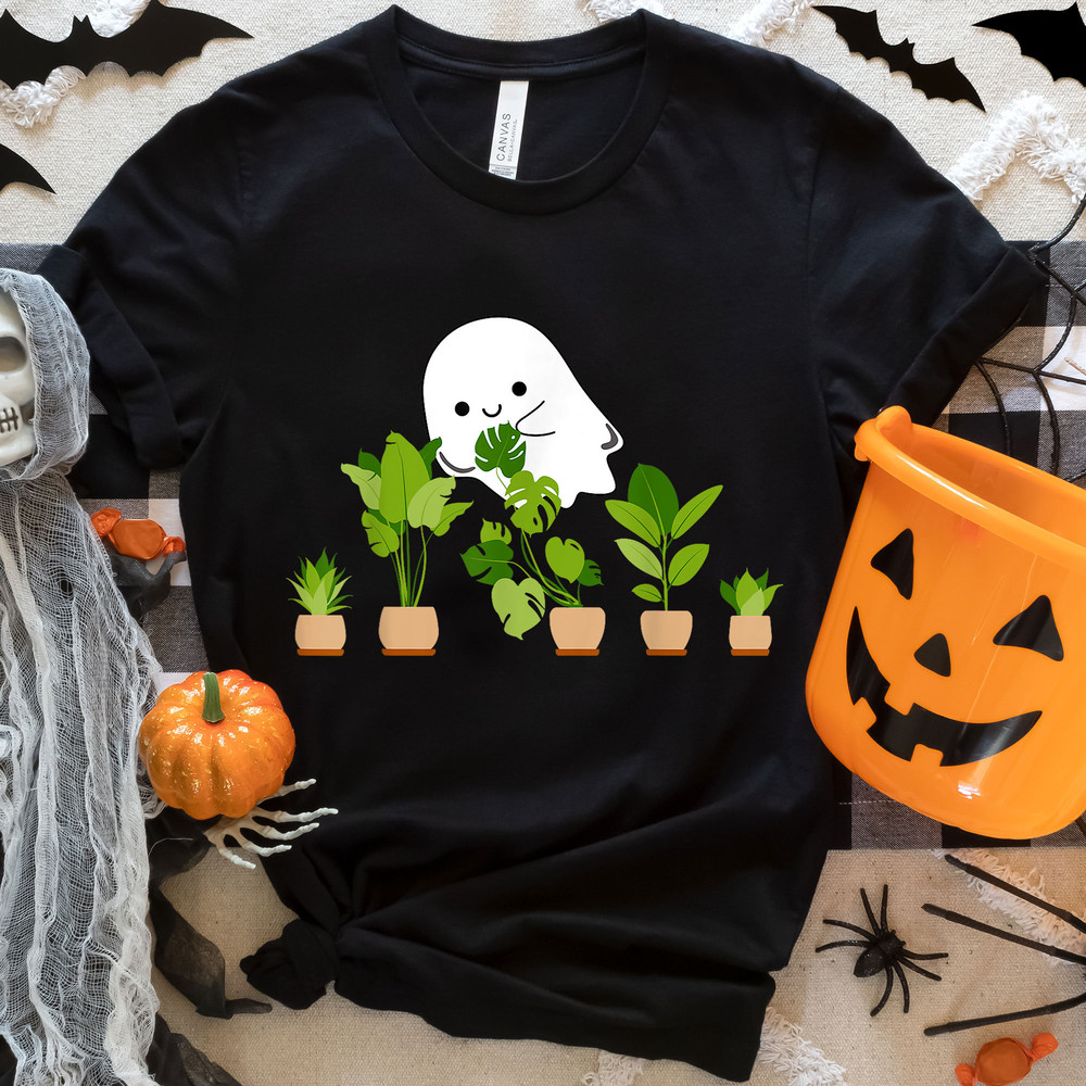 Cute Ghost Gardening Halloween Tshirt, Ghost Plant Sweatshirt, Spooky season, Halloween Plants Sweatshirt, Plant Lover Gift, Spooky Gardener.jpg