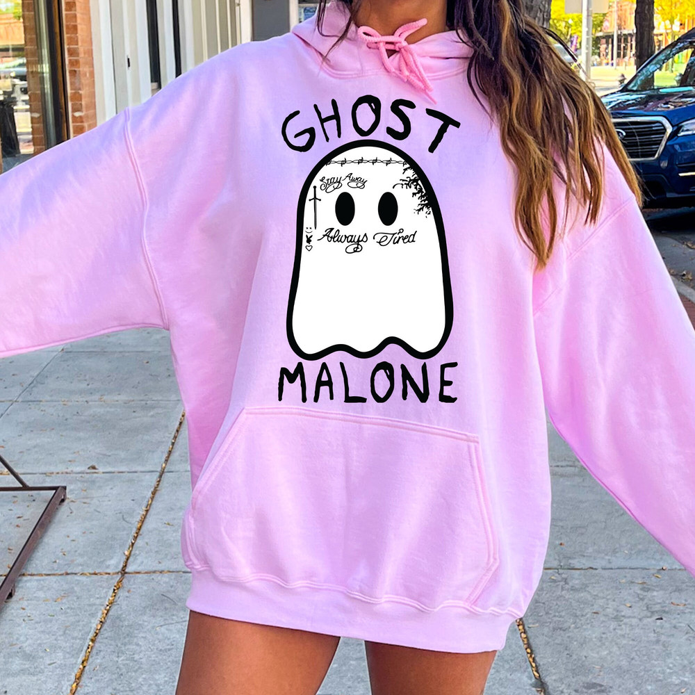 Cute Ghost Malone Halloween Spooky Season Tshirt, Horror Movie Characters sweatshirt, Spooky Vibe Shirt, Spooky Season Shirt.jpg