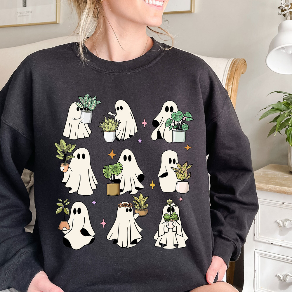 Halloween More Ghost Plant Cute Tshirt, Ghost Plant Shirt, Halloween Ghost Tee, Halloween Plants Sweatshirt, Halloween Gift for Plant Lovers.jpg