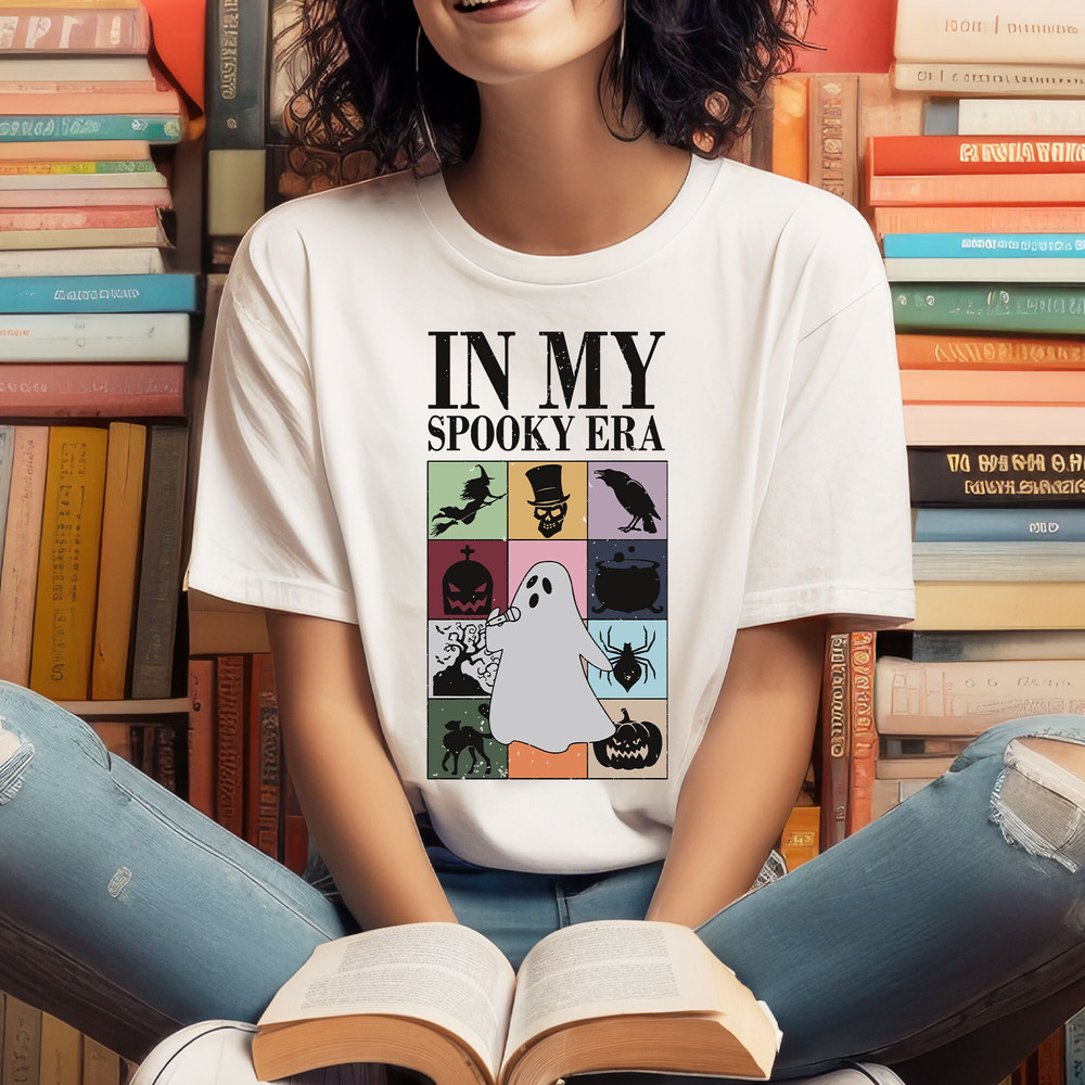 In My Spooky Era Halloween Tshirt, Fall Vintage Scare Spooky Sweatshirt, Halloween Pumpkin Tshirt, Halloween Party Gifts, Cute Spooky Tee.jpg