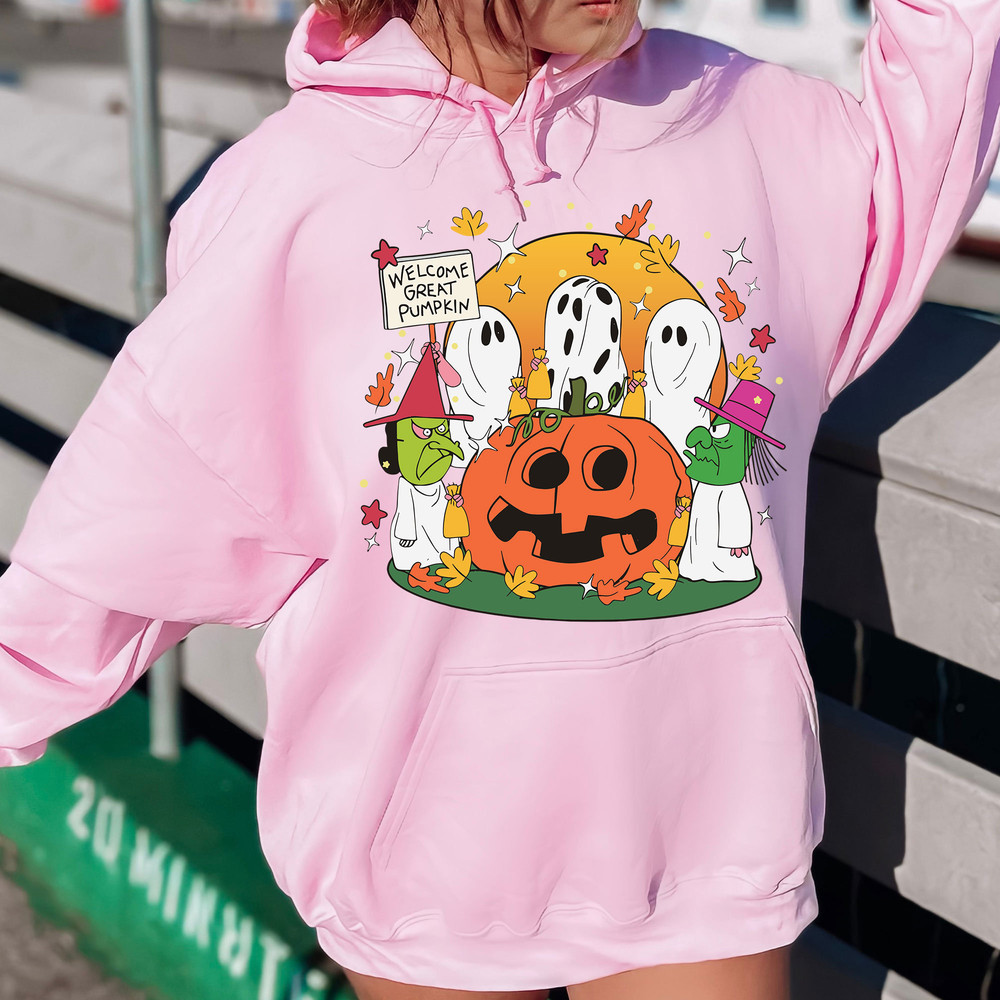 Welcome Great Pumpkin Funny Halloween Tshirt, Fall Cute Pumpkin Sweatshirt, Halloween More Ghost Tshirt, Spooky Season Party Gifts.jpg