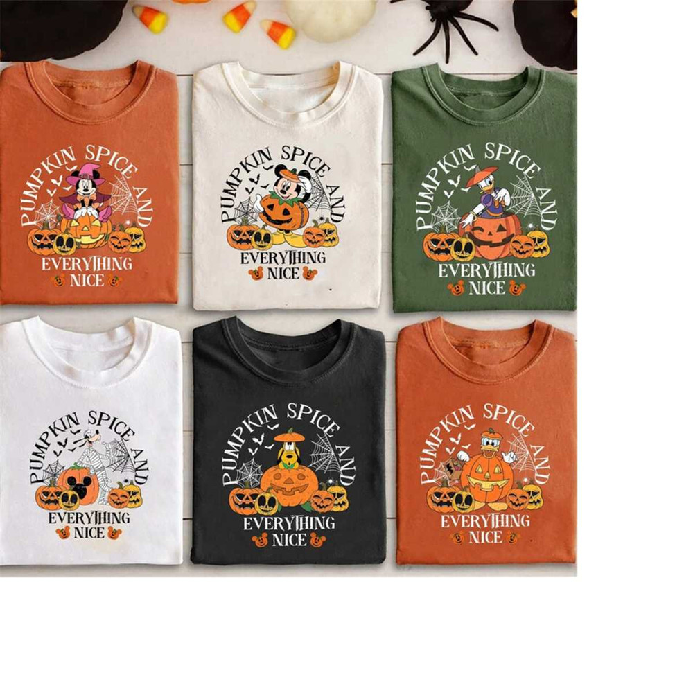 Vintage Mickey and Friends Halloween Pumpkin Sweatshirt, Retro Pumpkin Spice And Everything Nice, Disney Family Hallowee.jpg