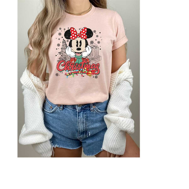 Vintage Minnie Christmas Shirt, Retro Disney Christmas Shirt, Disney Christmas Couple Shirt, Cute Disneyland Vacation Sh.jpg