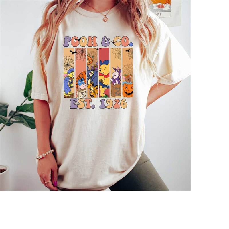 Vintage Pooh & Co Halloween Shirt, Pooh and Co Est 1928, Disney Halloween Shirt, Disney Matching Shirt, Disneyland Shirt.jpg