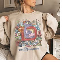 vintage walt disney world sweatshirt, retro disney figment epcot shirt, disneyworld shirts, epcot center 1982 shirt, cut