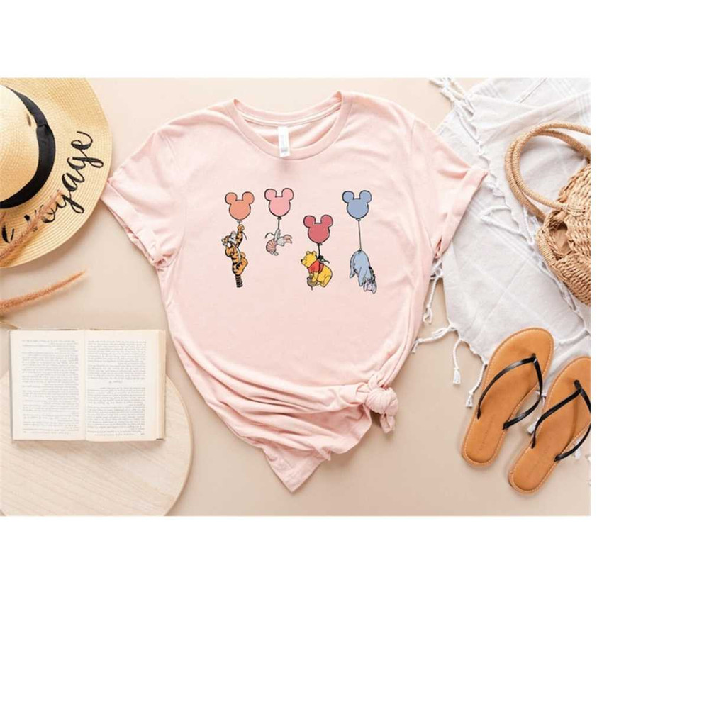 Winnie The Pooh Mickey Balloon Shirt, Vintage Pooh Bear Shirt, Disney Family Trip Shirt, Disneyworld Shirt, The Pooh Sh 1.jpg