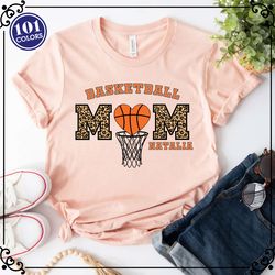 basketball mom shirt, custom basketball shirts, sports mom shirt, personalized mom shirt, basketball season shirt, gift