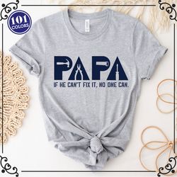 funny papa shirt, papa shirt, custom papa shirt, christmas papa shirt, papa tools shirt, papa can fix it tool box shirt,