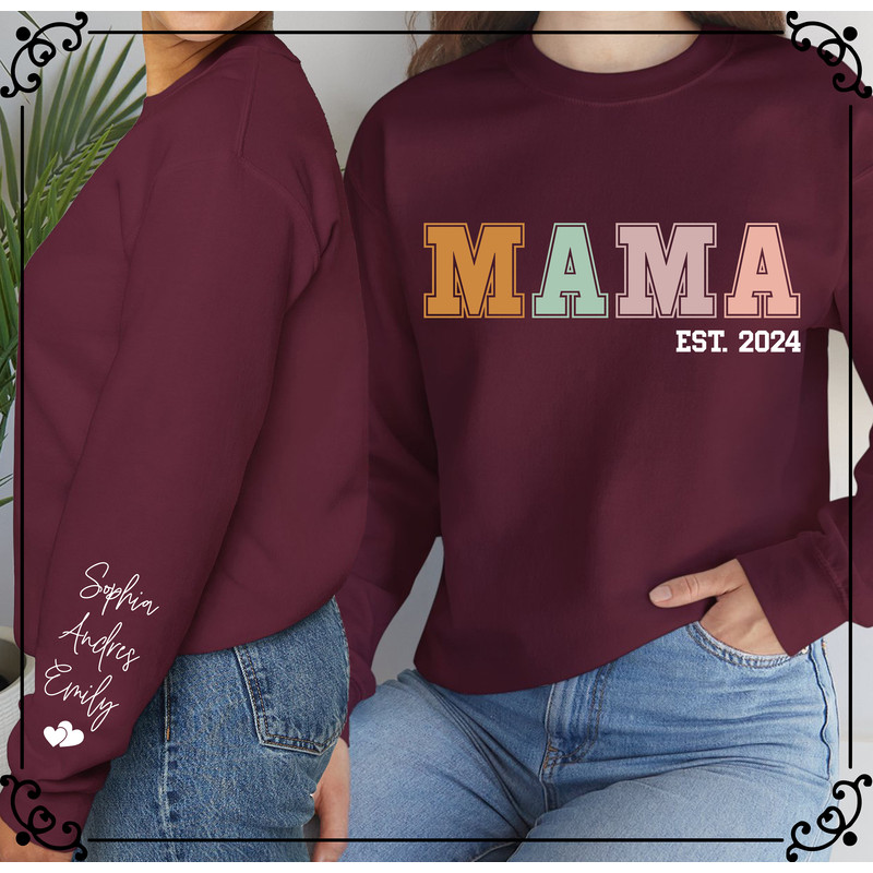 Mom Sweatshirt, Mama Sweatshirt, Custom Mama Swetshirt, Mothers Day Sweatshirt, Gift For Mom, Sweatshirt With Kids Names, Mom Gift From Kids.jpg