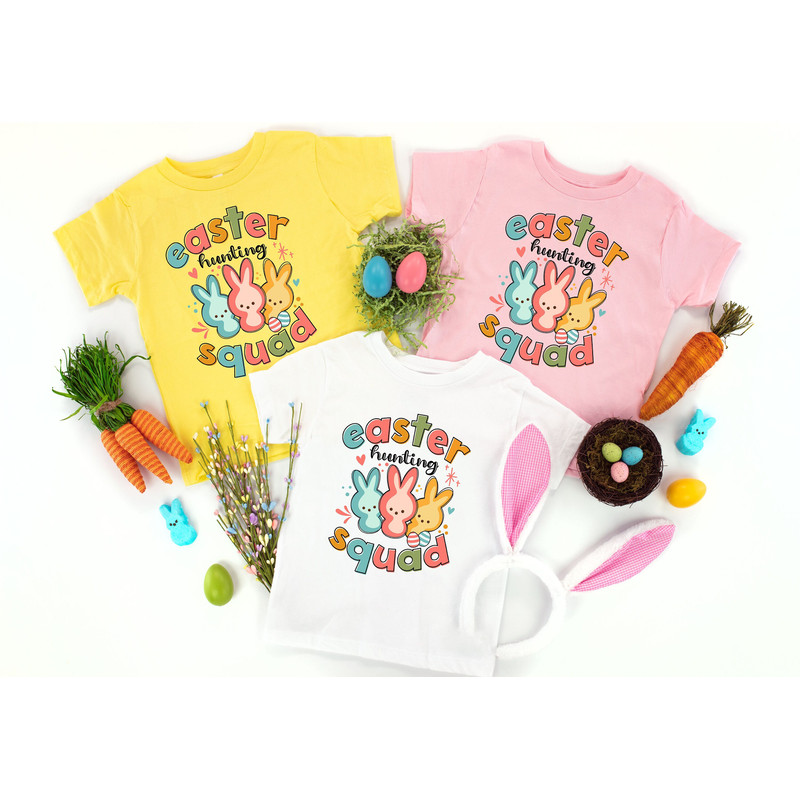 Easter Hunting Squad Shirt, Easter Hunt Shirt, Easter Shirt, Easter Peeps Shirt, Peeps Easter Shirt, Matching Easter Shirt, Easter Squad.jpg