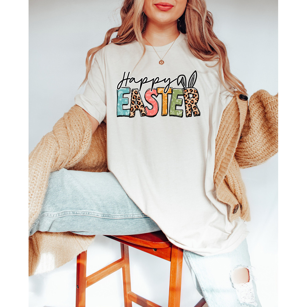 Happy Easter Shirt, Easter Shirt, Bunny Shirt, Happy Easter Tee, Easter Gift, Peeps Easter Shirt, Easter Matching Shirt, Easter Kids.jpg