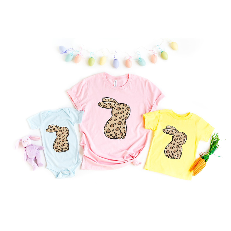 Leopard Bunny Shirt, Leopard Easter Shirt, Bunny Shirt, Happy Easter Shirt, Easter Gift, Easter Tshirt, Easter Matching Shirt, Easter 1.jpg