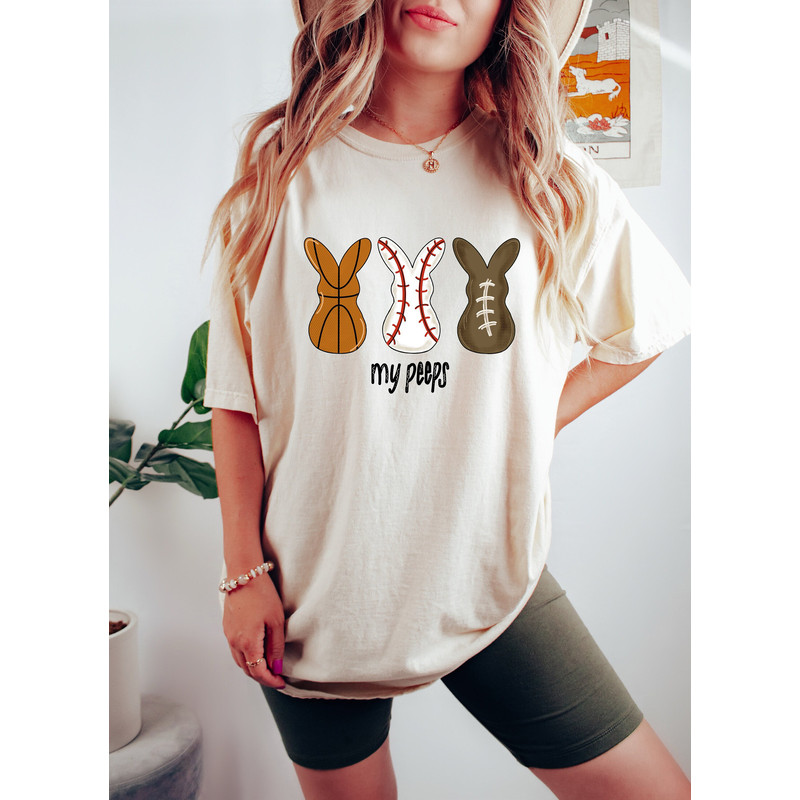 My Peeps Easter Shirt, Easter Baseball Shirt, Game Shirt, Sport Shirt, Happy Easter Shirt, Easter Gift, Easter Tshirt, Peeps Shirt.jpg