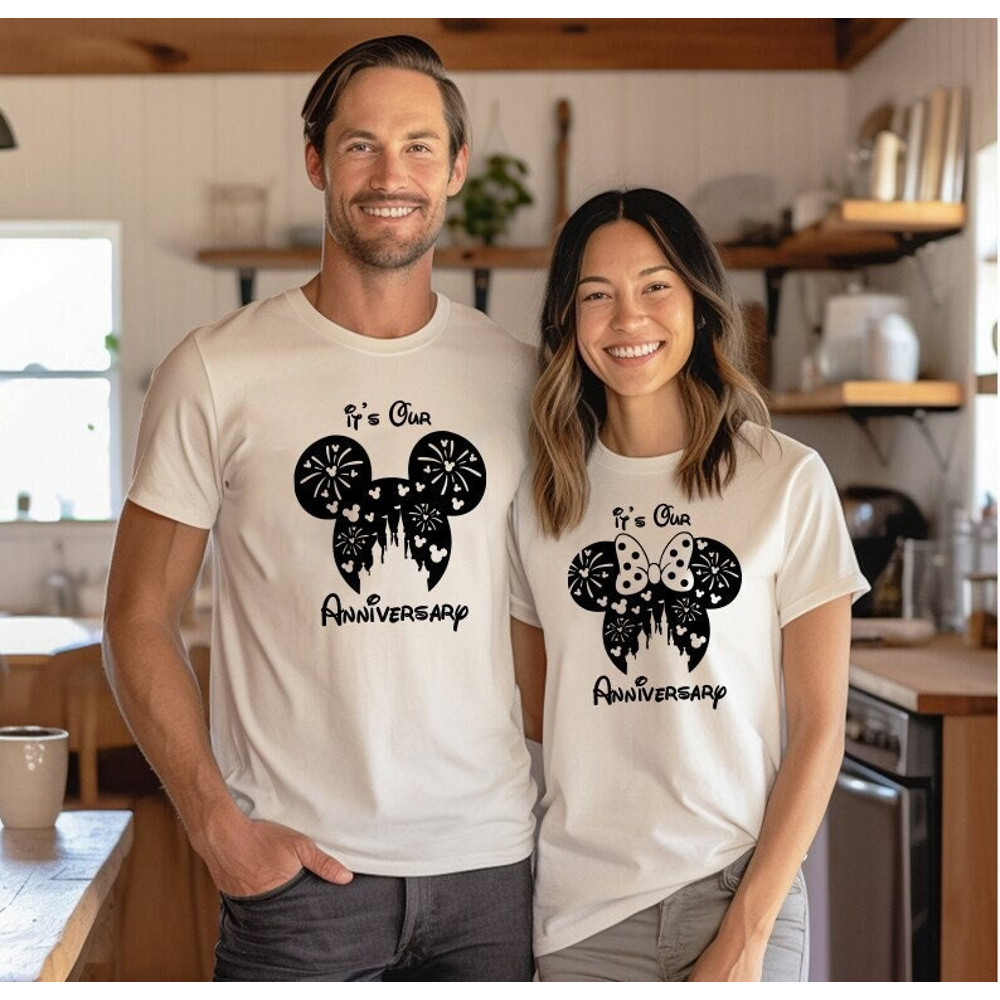 Disney Anniversary Shirt, Disney Couples Sweatshirt, Woman Disney Shirt, Disneyworld Trip Shirt, Disneyworld 2024, Anniversary Gift Shirt.jpg
