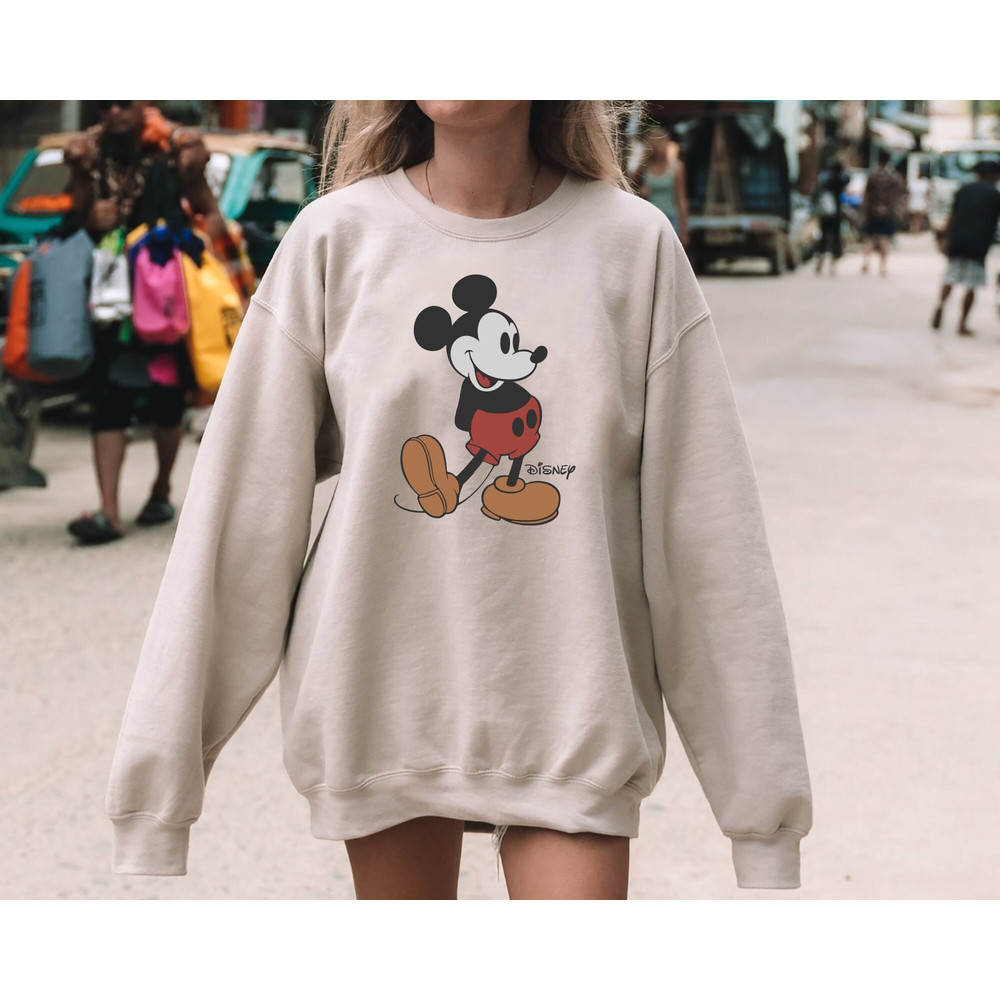 Disney Classic Mickey Mouse Pose Sweatshirt, Mickey Hoodie, Disneyland Holiday Vacation T-Shirt, Disney Retro T-Shirt.jpg