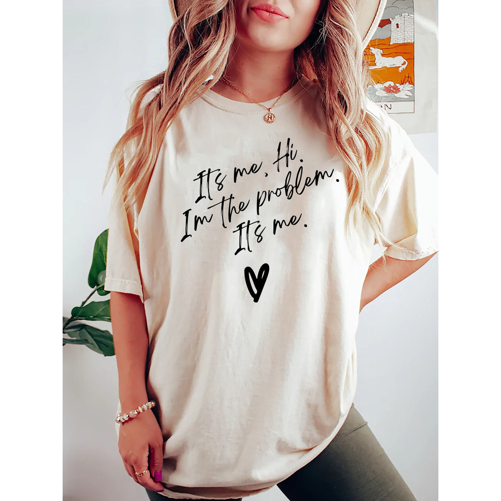 Its Me Hi I'm the Problem T-Shirt, Album Sweatshirt, Tour 2023, Black And White Book Spines,Fan Sweatshirt, positive shirt.jpg