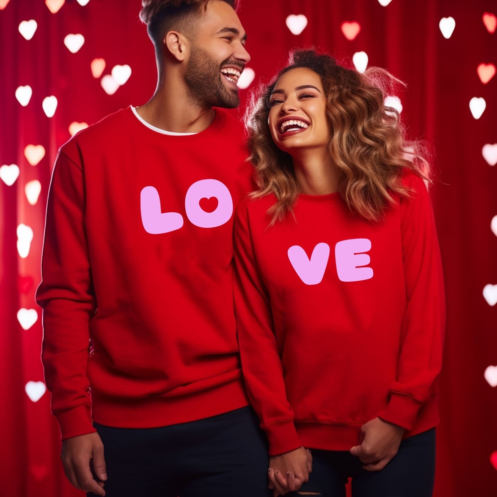 Love Shirt, Couples Sweatshirts, Couples Outfits, Love Couple Shirt, Valentines Day Gift, Anniversary Gift, Valentine Tee, Matching Couples.jpg