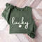 Lucky Sweatshirt, Clover Sweatshirt, St Patricks Day tshirt, Saint Patrick's hoodie, Lucky Sweater, Clovers, Simple Holiday Sweater, t-shirt.jpg