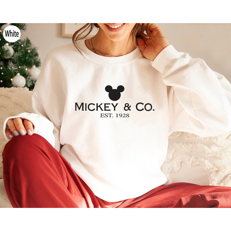 Mickey & Co Sweatshirt, Retro Vintage Disney Shirt, Disney Family Matching Sweater, Disneyland Tee, Disney Gift for Girl, Disneyworld Shirt.jpg
