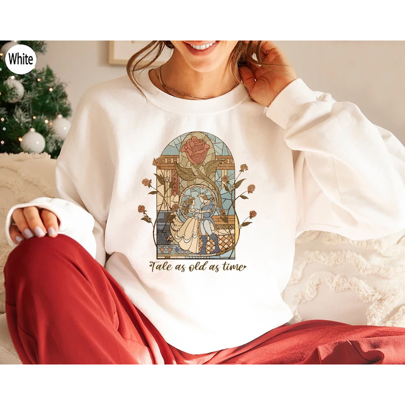 Retro Disney Princess Shirt, Disney Princess Belle Sweatshirt, Beauty And The Beast Shirt, Disney World Shirt, Tale As Old As Time Hoodie.jpg