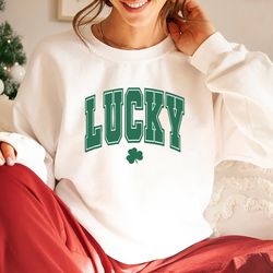 st patricks day lucky sweatshirt, kids st pattys shirt, shamrock tee, st patricks day tee,cute st pattys shirt,shamrock