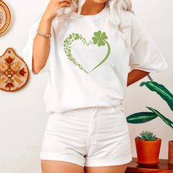 st patricks day t-shirt, heart shamrock sweatshirt, st paddys day shirt four leaf clover t-shirt, saint patricks day hoo