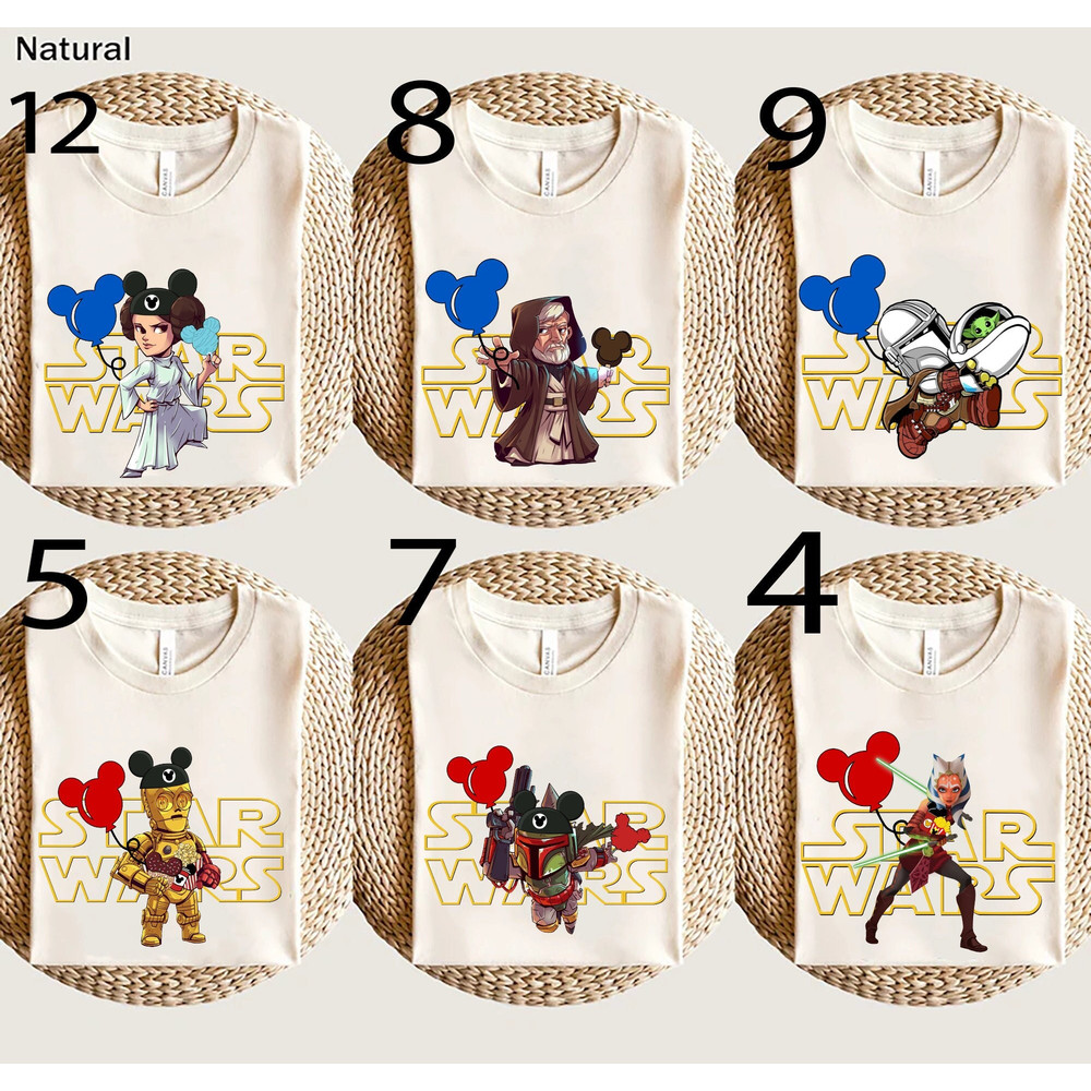 Star Wars Character Shirt, Star Wars gift Sweatshirt, Star Wars Disney Baloon Tee, Star War T-shirt, Disney Man Shirt, Baby yoda Shirt.jpg