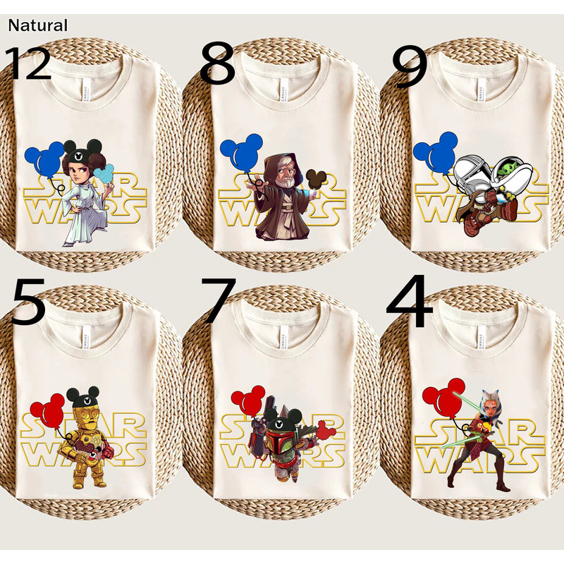 Star Wars Character Shirt, Star Wars gift Sweatshirt, Star Wars Disney Baloon Tee, Star War T-shirt, Disney Man Shirt, Baby yoda Shirt.jpg