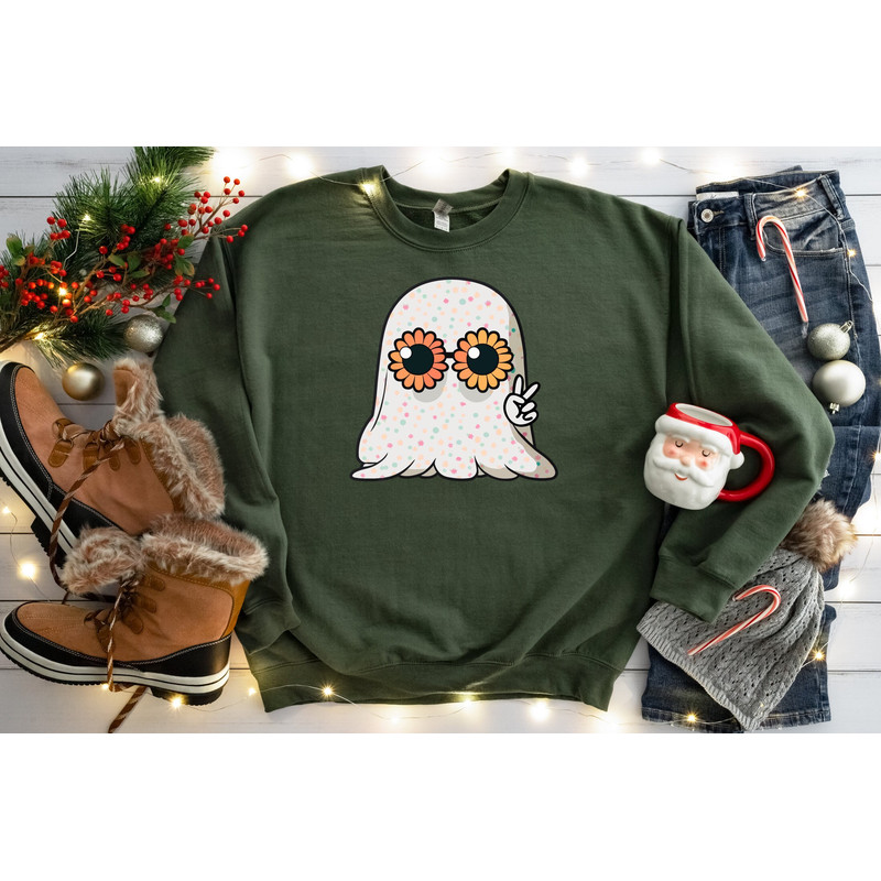 Flower Ghost Halloween Sweatshirt,Cute Floral Ghost Shirt,Spooky Halloween Mom Shirt,Fall Autumn Season,Cute Halloween Shirt,Trick Or Treat.jpg