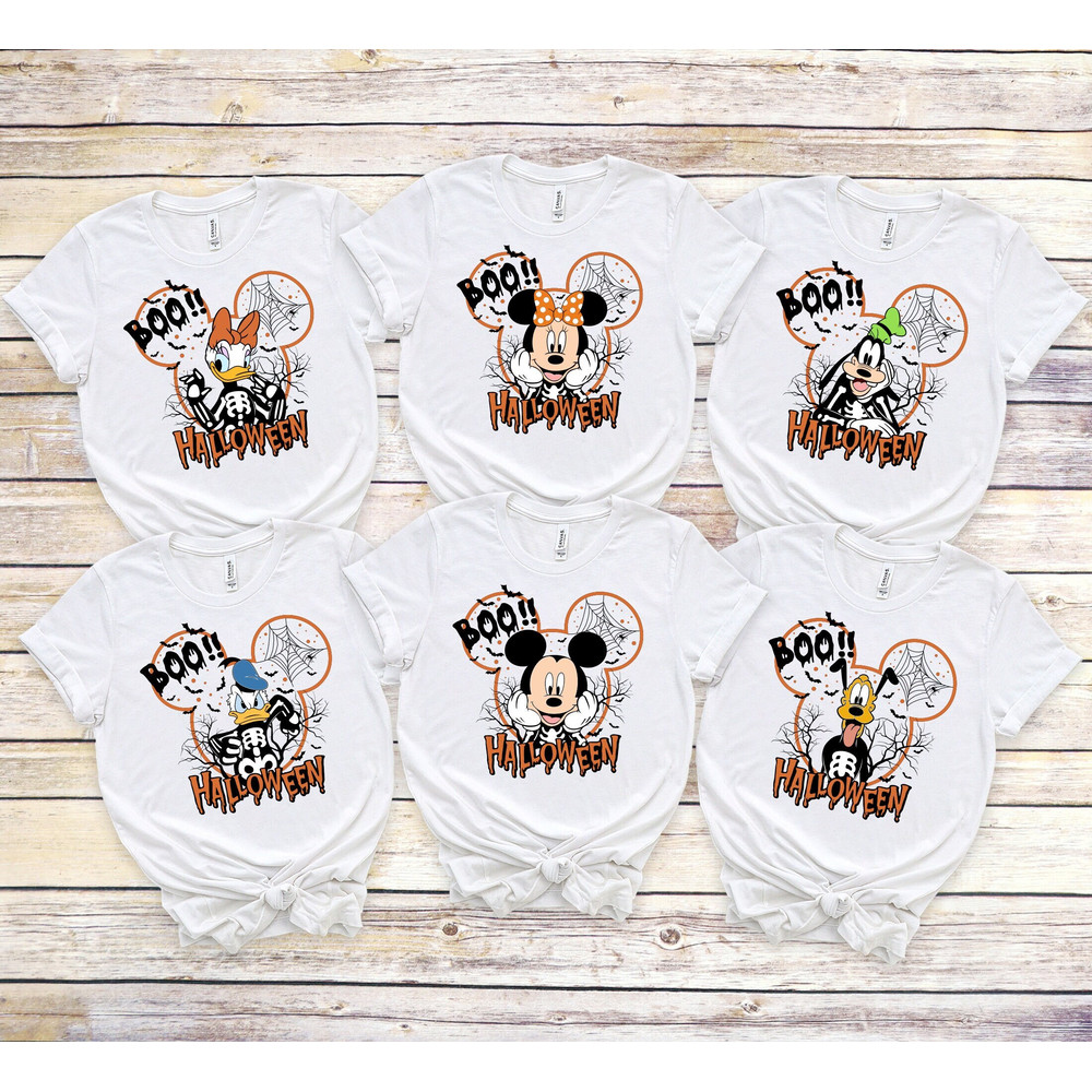 Halloween Boo Shirt,Vintage Disney Mickey and Friends Halloween Team Shirt,Mickey And Minnie Shirt,Donald and Daisy Tee,Pluto and Goofy Tee.jpg