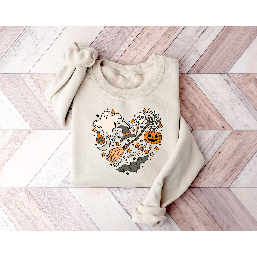 Love Halloween Heart Sweatshirt, Cute Love Halloween Sweatshirt, Halloween Heart Shirt, Funny Halloween Shirt, Happy Halloween Heart Shirt.jpg