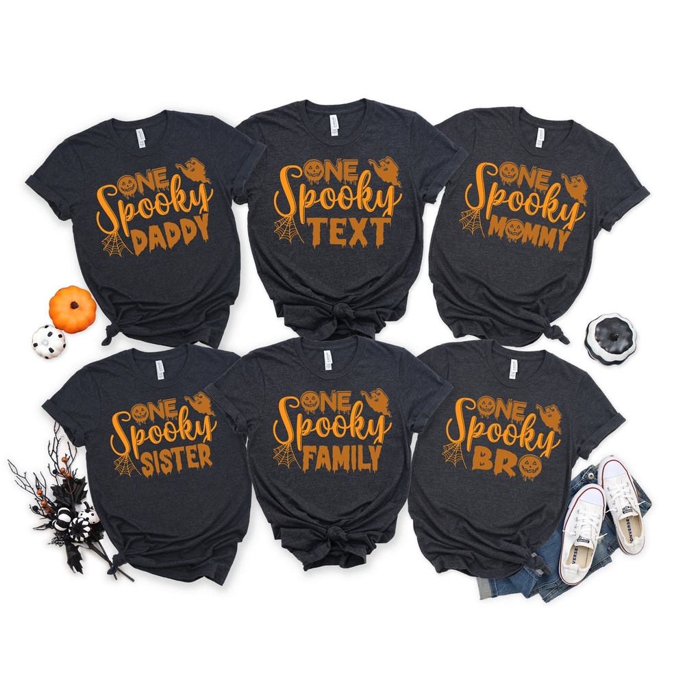 Personalized Halloween Shirt, Halloween Family Shirts, Family Spooky Shirt, One Spooky Mom Shirt, One Spooky Dad Shirt, Spooky Family Shirts.jpg