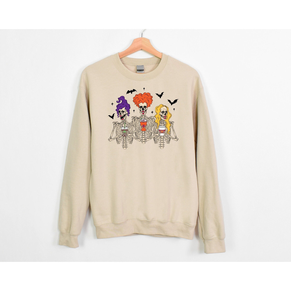 Witches Skeletons Sweatshirt, Halloween Shirts, Hocus Pocus Witches Shirt, Halloween Skeleton Shirt, Witches Shirt, Sanderson Sisters Shirt.jpg