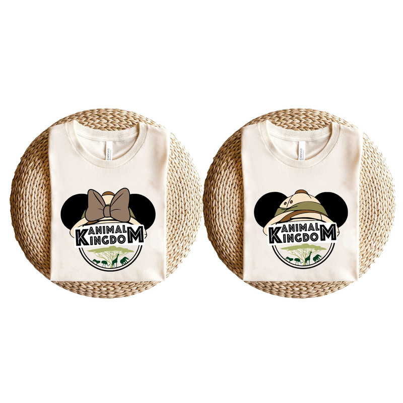 Animal Kingdom Safari Couple Shirts, Disney Mickey Minnie Safari Mode, Couple Shirts, Disney Safari Couple Shirts, Disney Couple Gift Tees.jpg