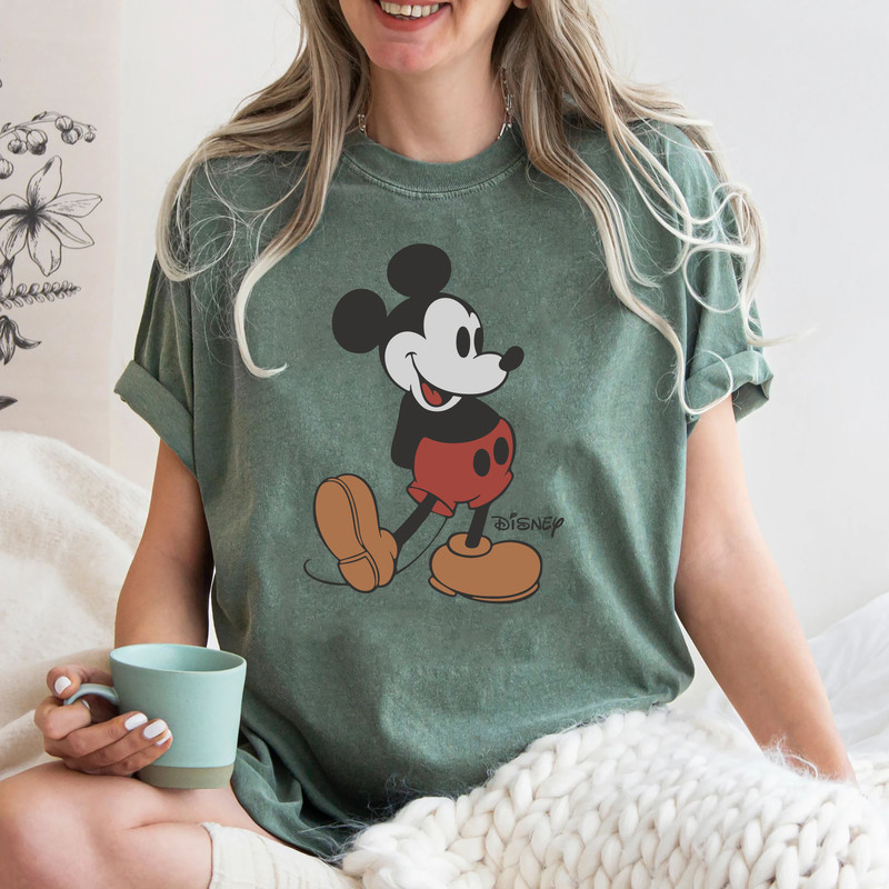 Comfort Colors® Disney Classic Mickey Mouse Pose Sweatshirt, Mickey Hoodie, Disneyland Holiday Vacation T-Shirt, Disney Retro T-Shirt.jpg